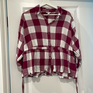 Cato plaid top size 18/20